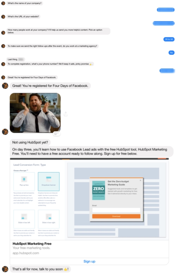 HubSpot bot