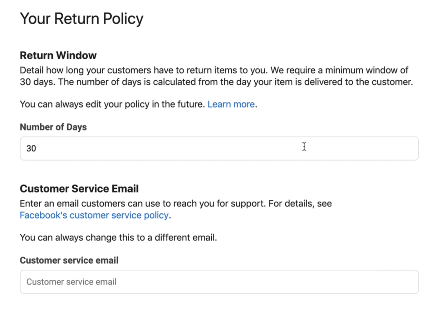 Return policy