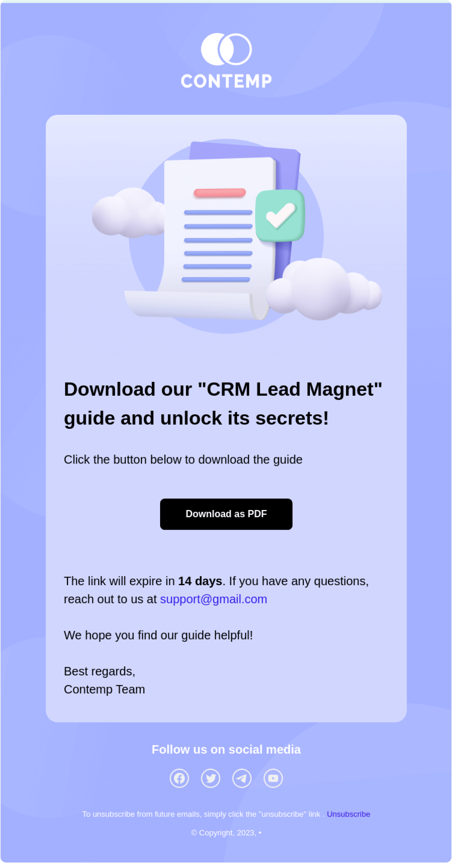 Download di lead magnet