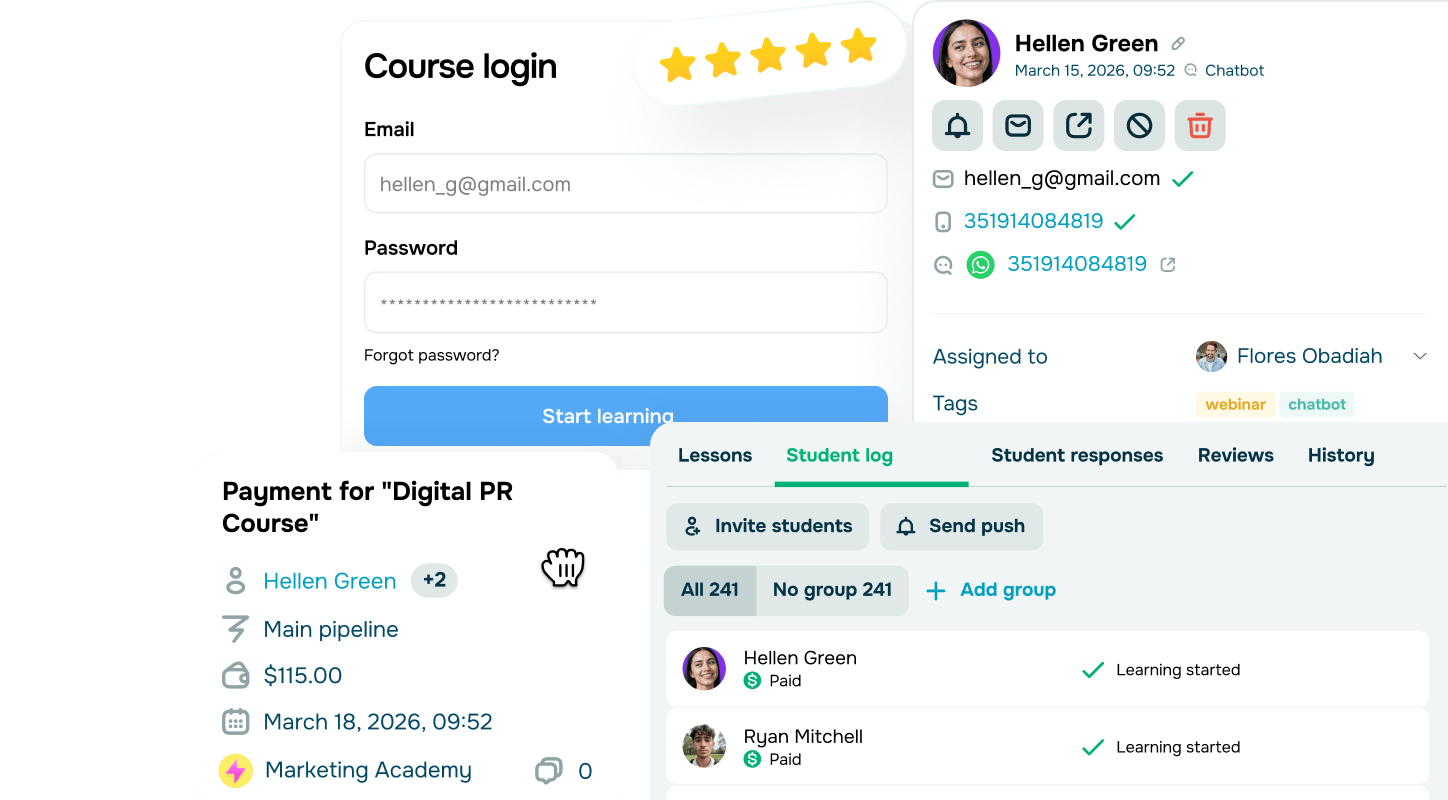 Creador de cursos en línea