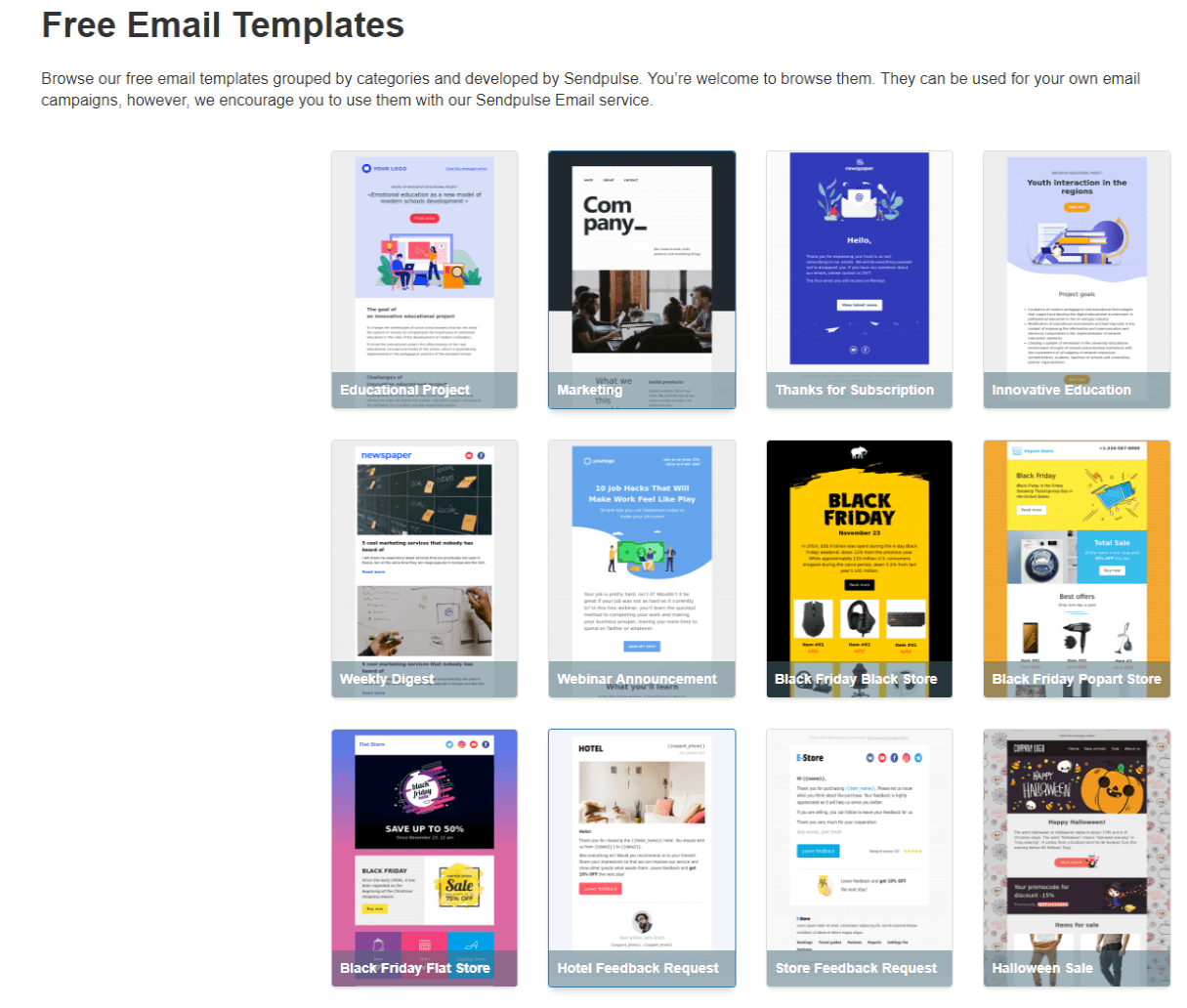 Responsive HTML email templates