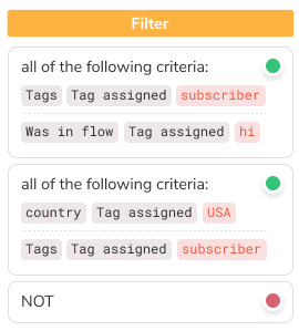 setting filters