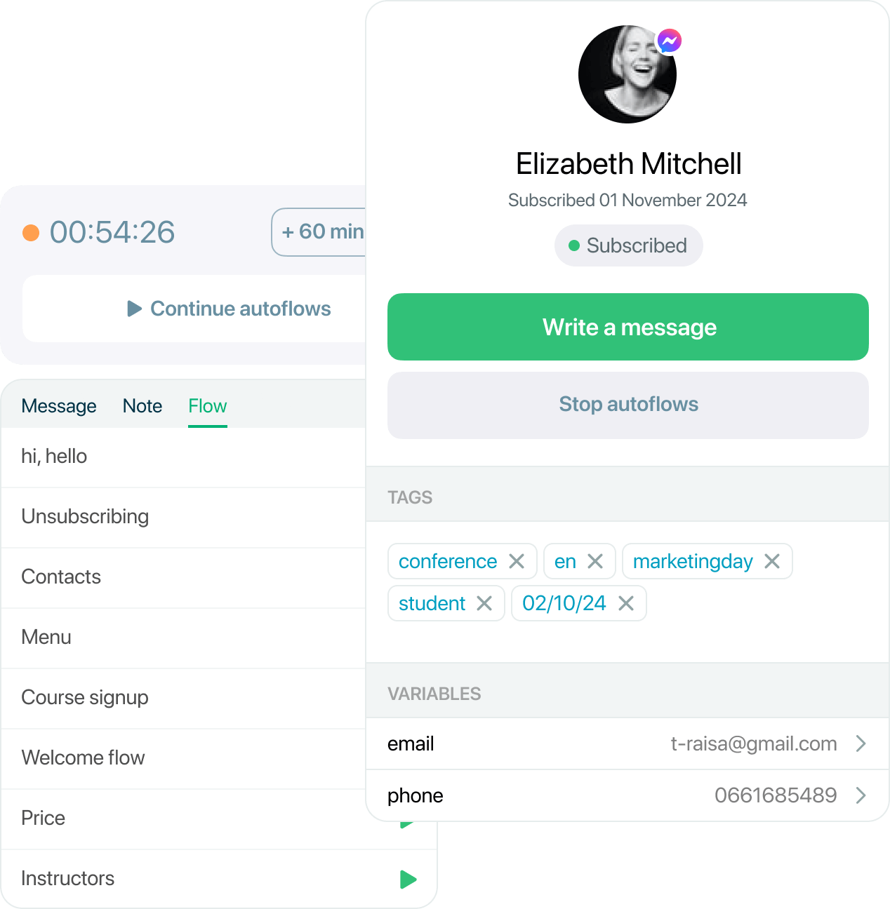 Abone verilerini işleyin