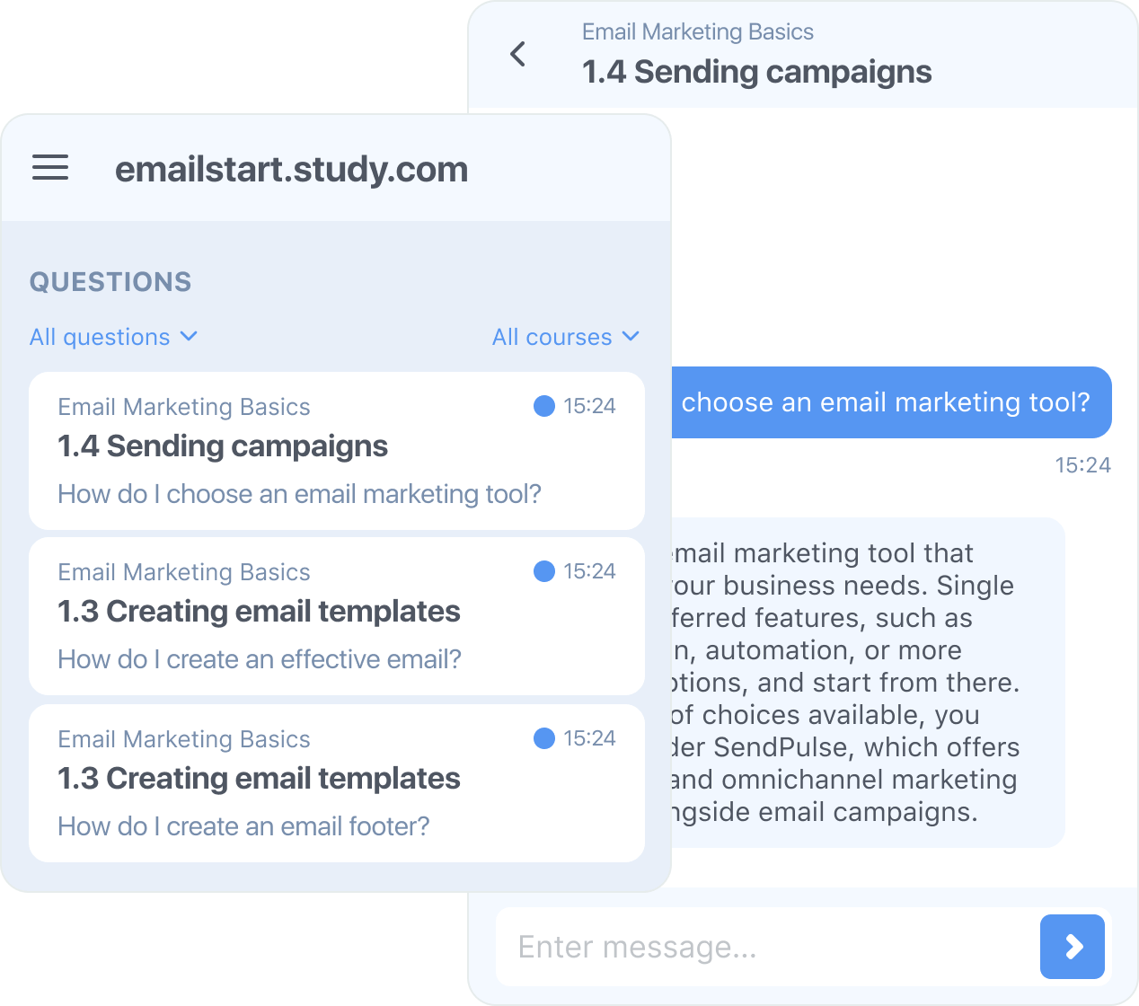 Eğitmenlerle sorunsuz sohbetler