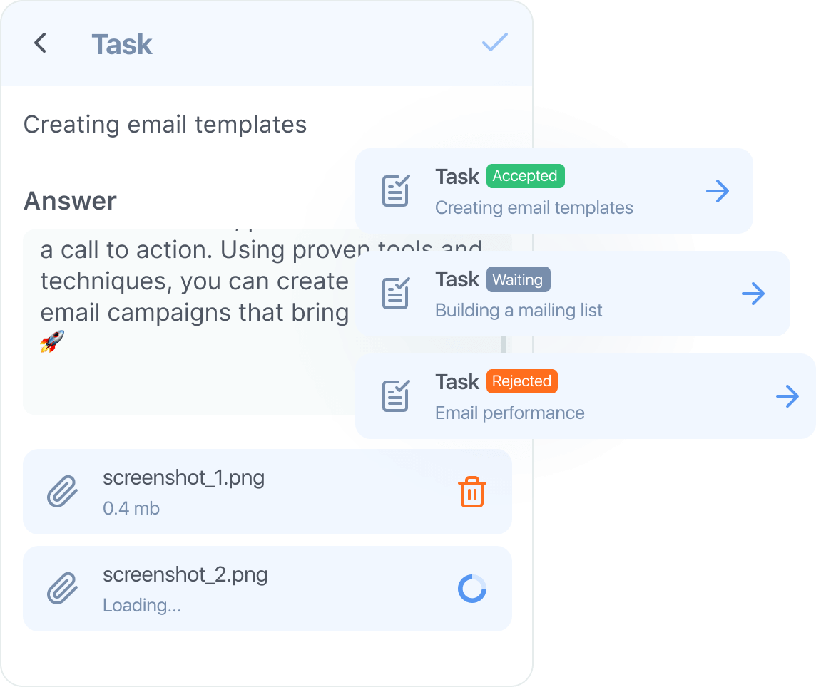 Entegre ödev ve testler