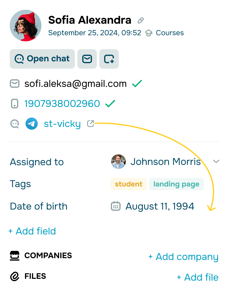 Sales and marketing automation