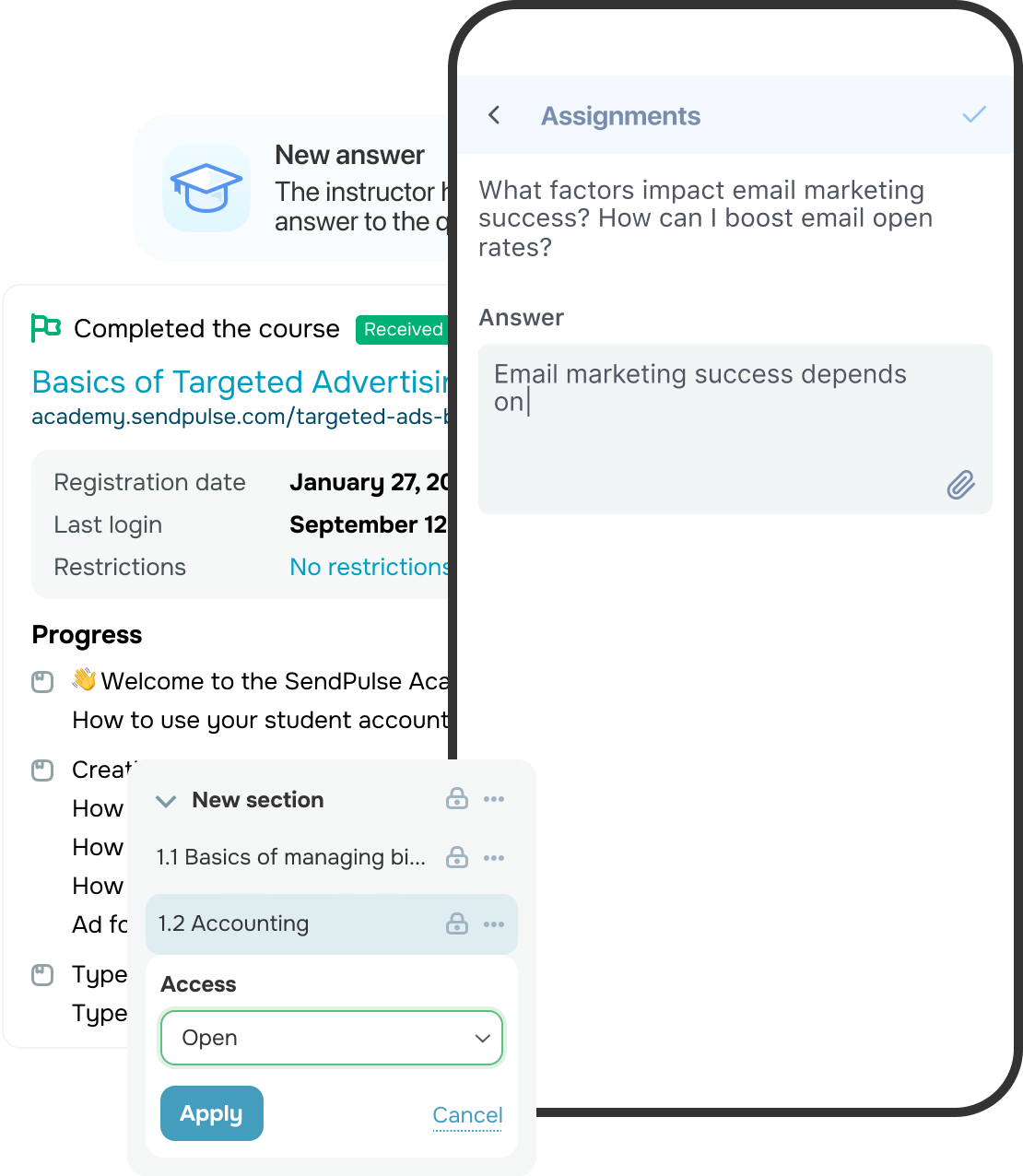 Esperienza di apprendimento user-friendly