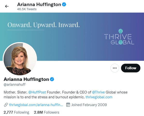 Arianna Huffington