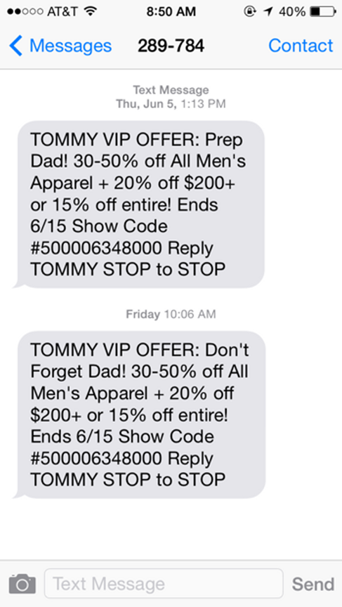 Promotional SMS