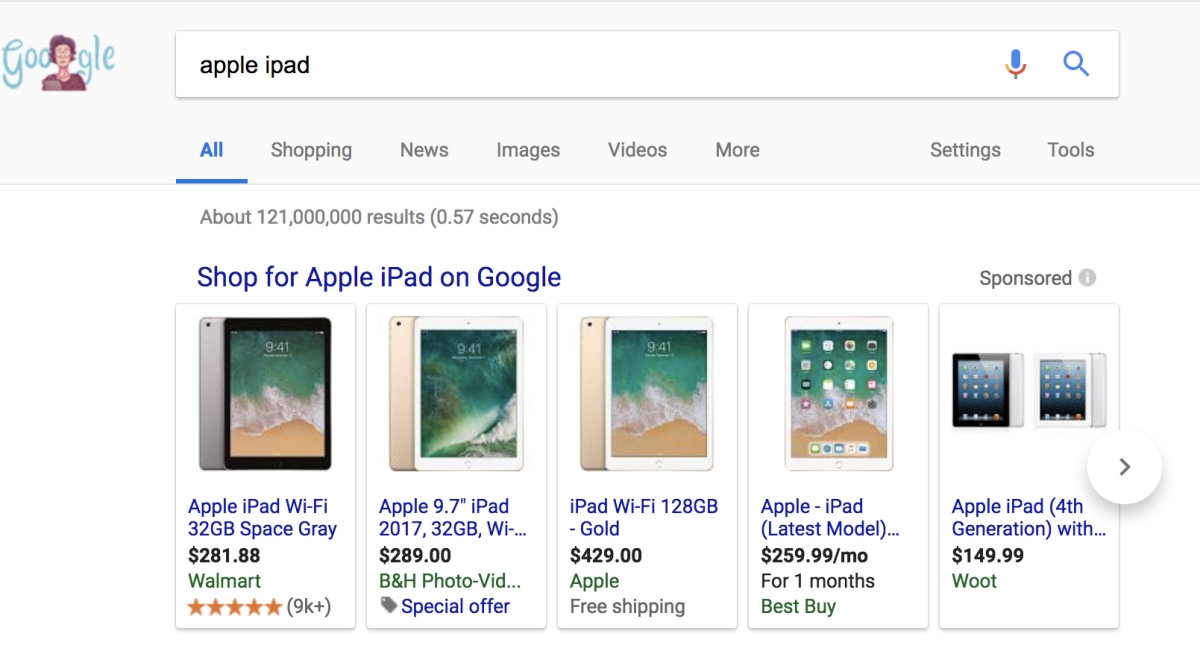 Google shopping ads