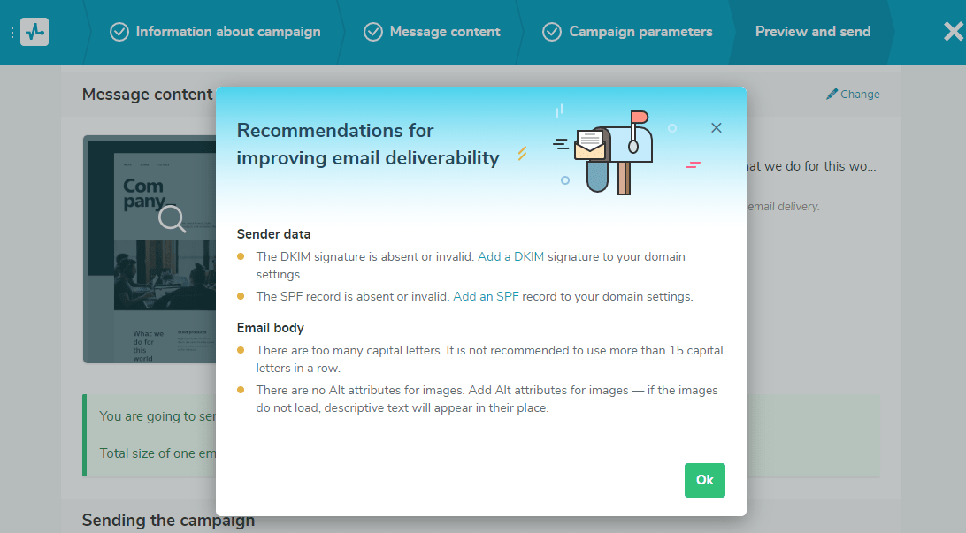 SendPulse's anti-spam recommendations