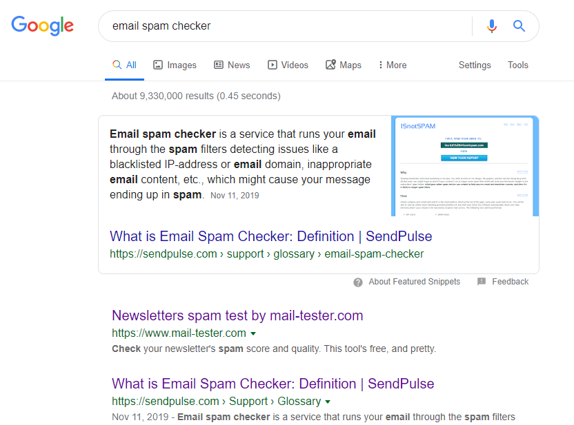 SEO example