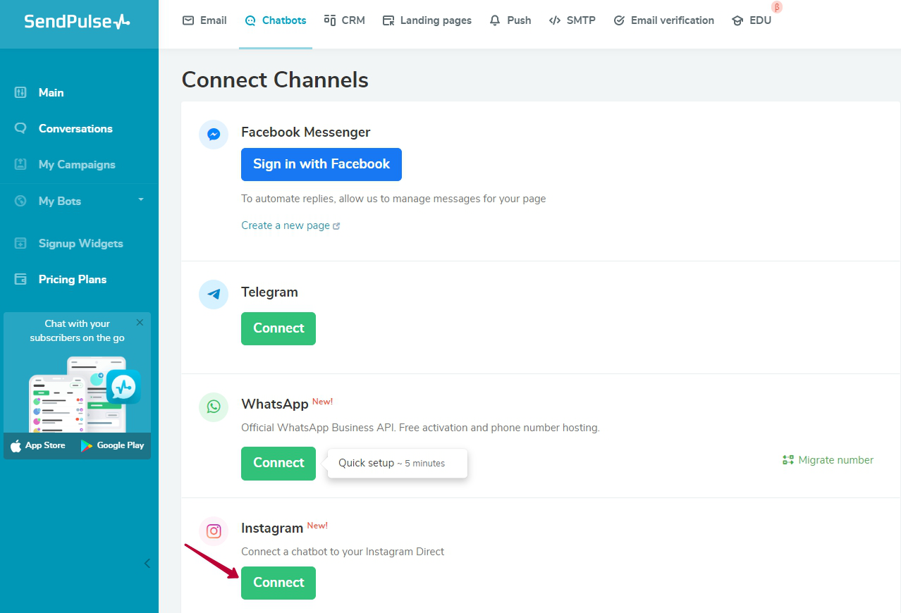 Add a free Messenger bot to your website in 4 steps