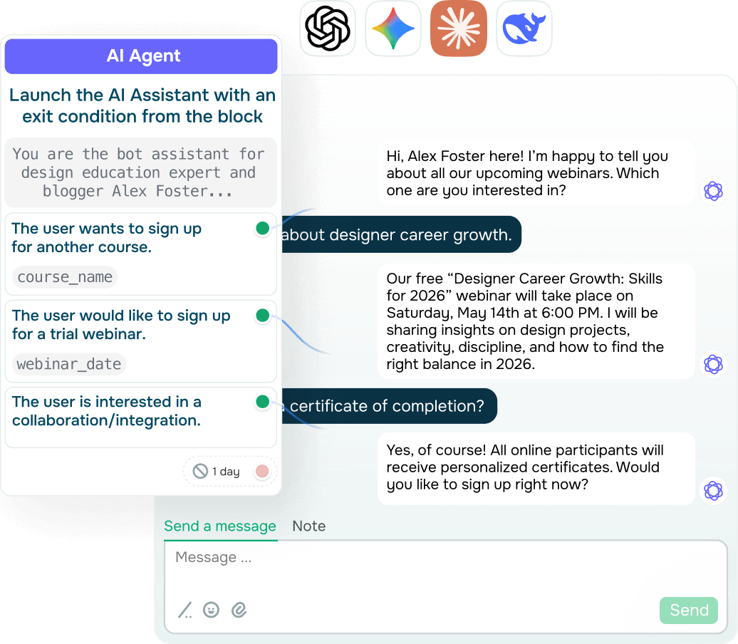 Power your chatbot with an AI assistant