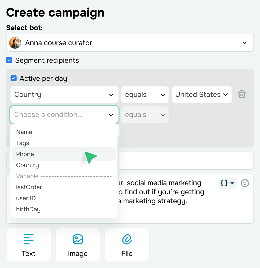 Reach everyone at once, personally