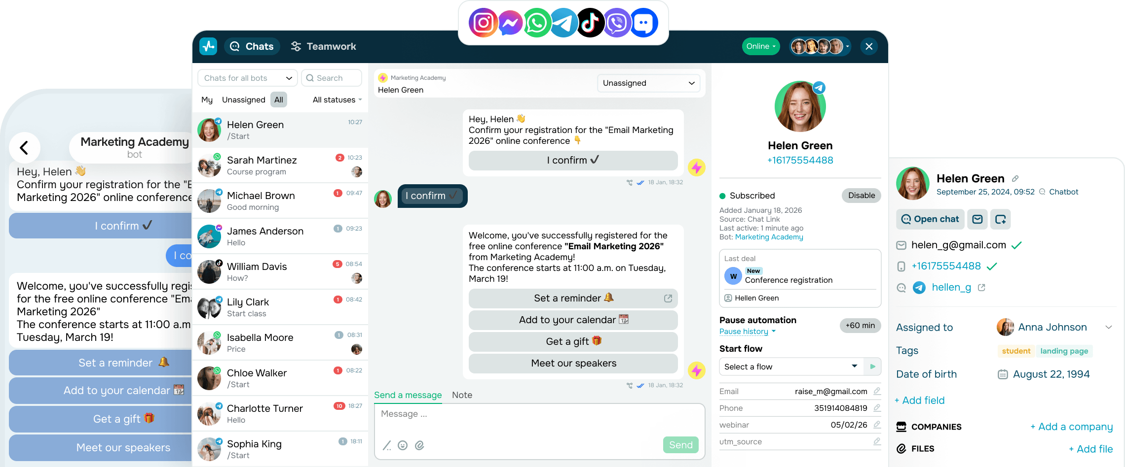 Reach your audience across multiple platforms