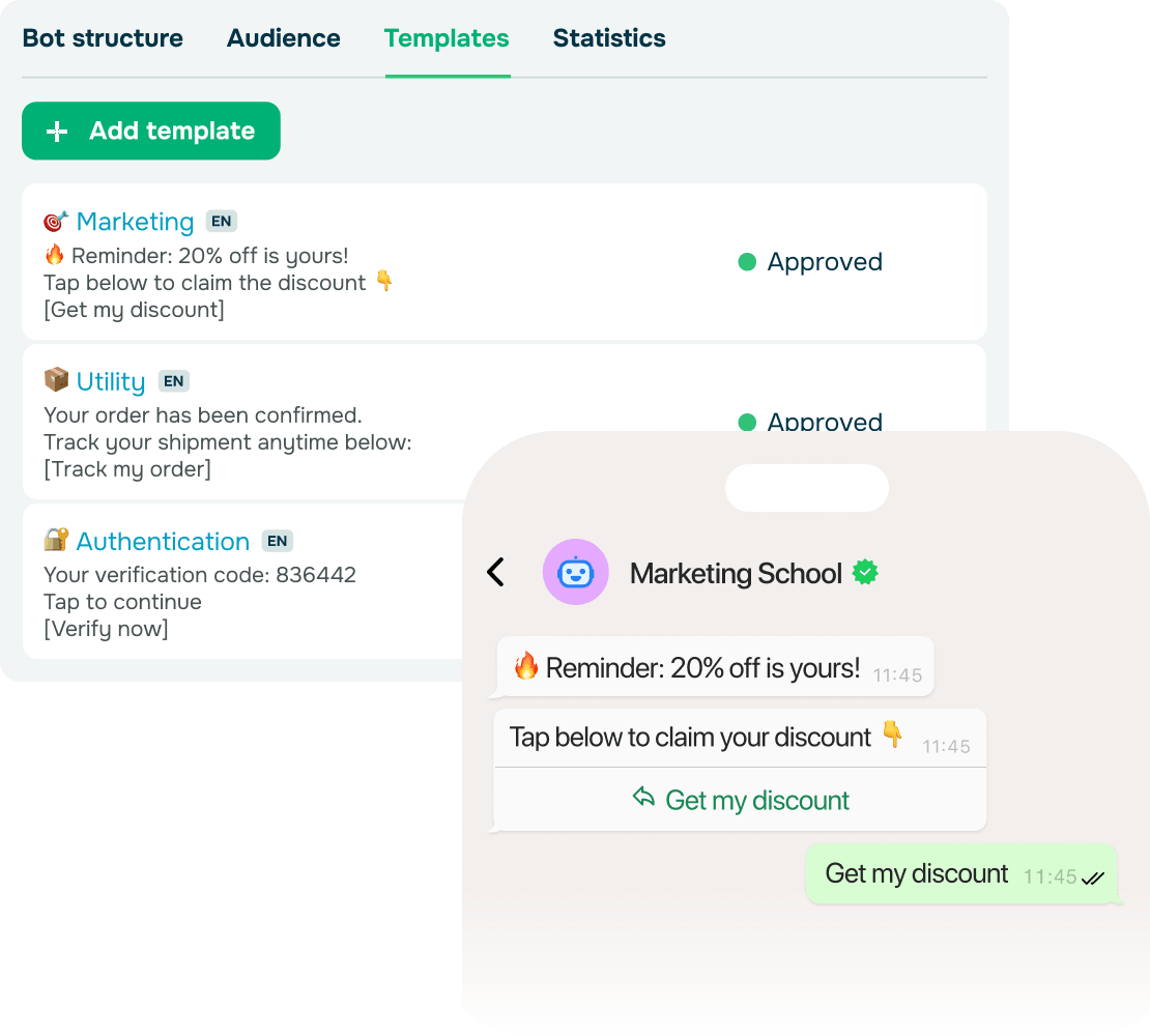 Choose a template for any goal