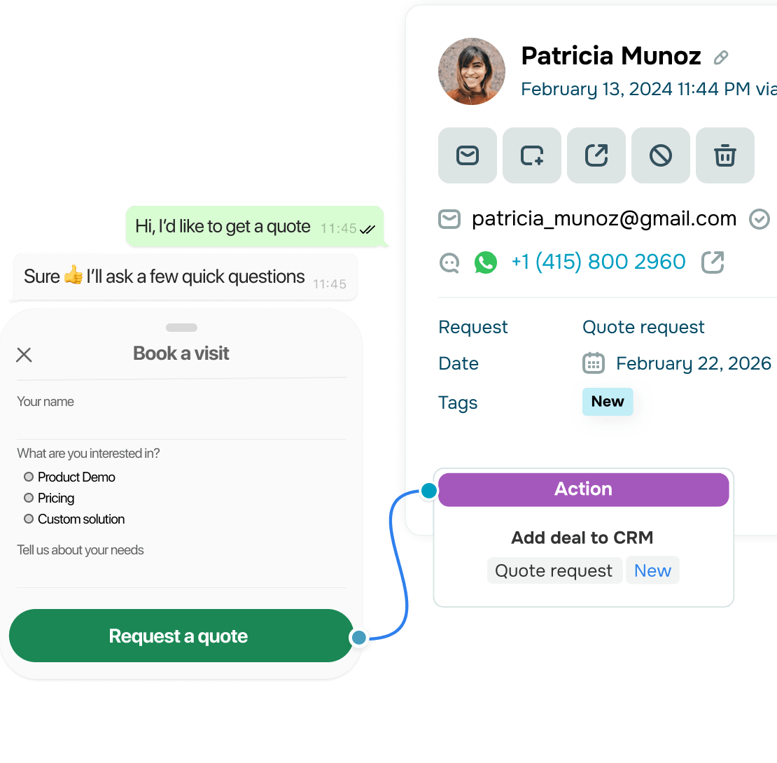 Handle everything in one form