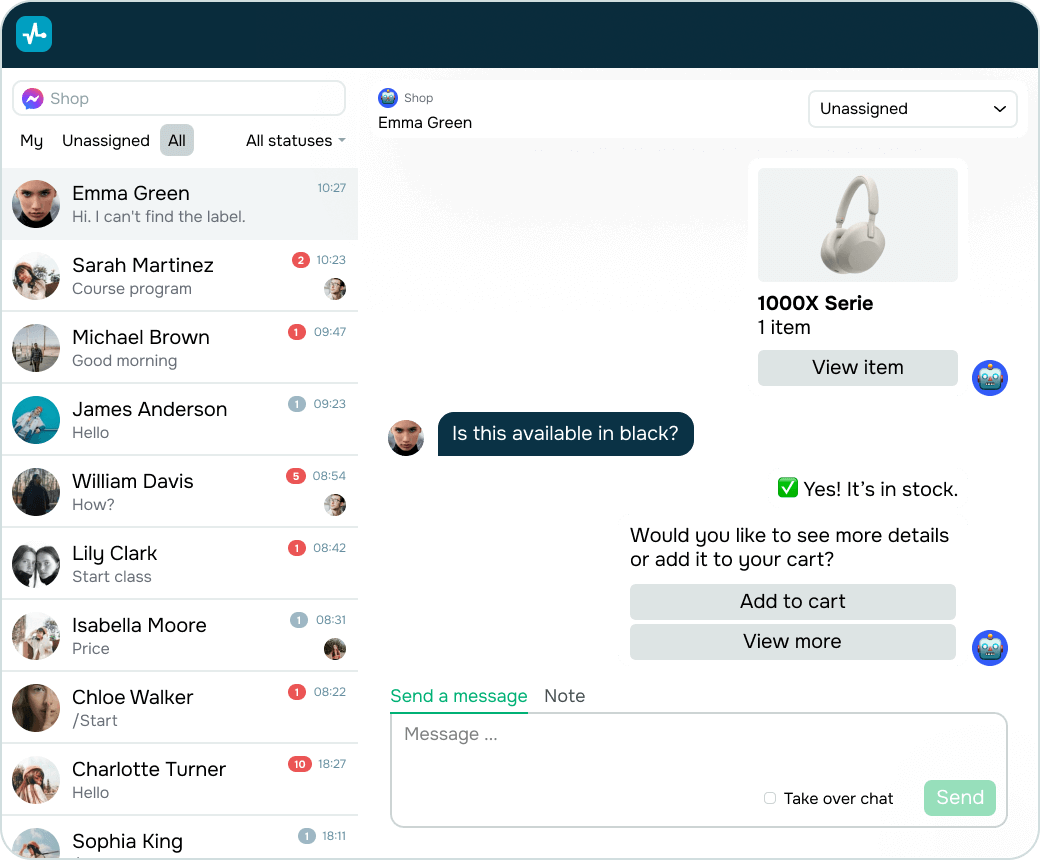 Sell faster in every chat