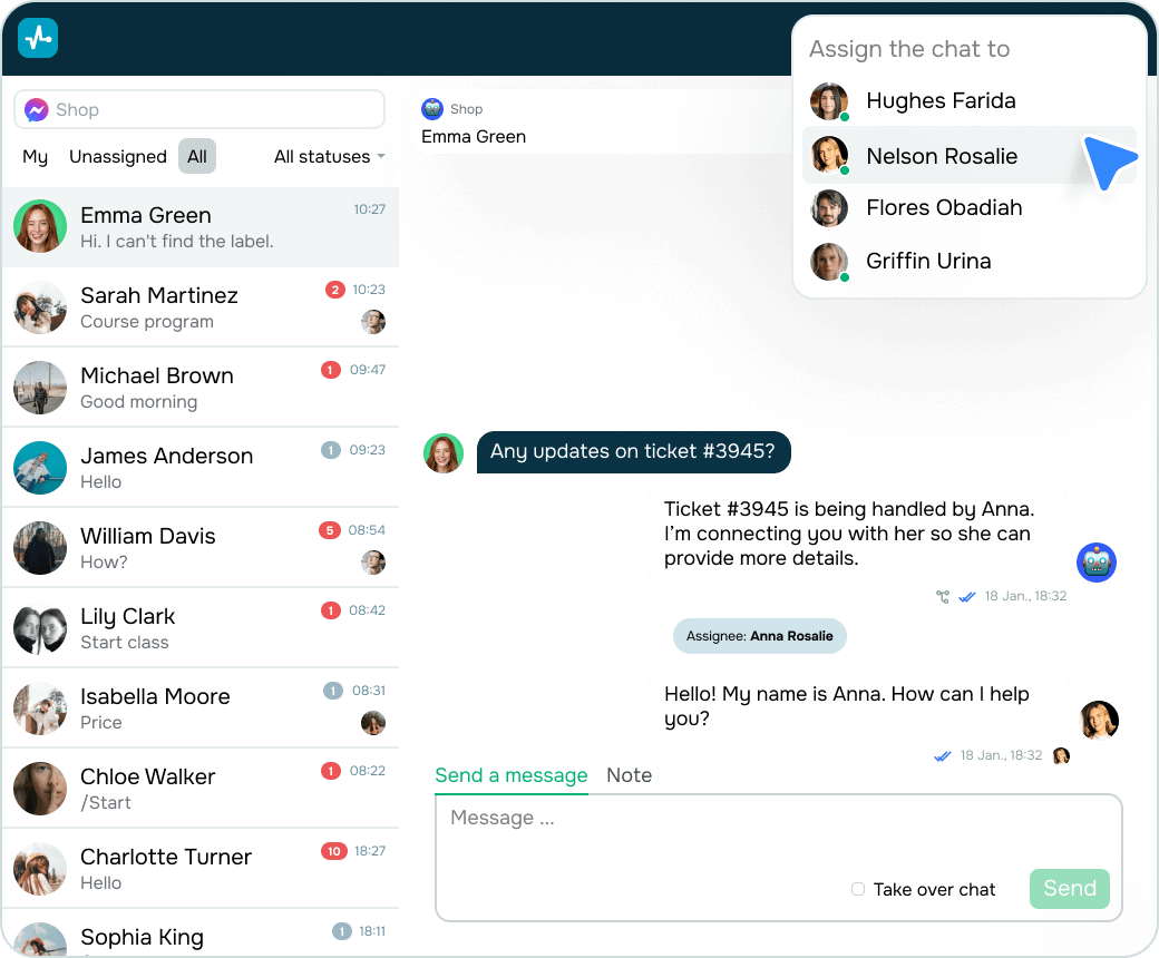 Reply fast, guide with intent