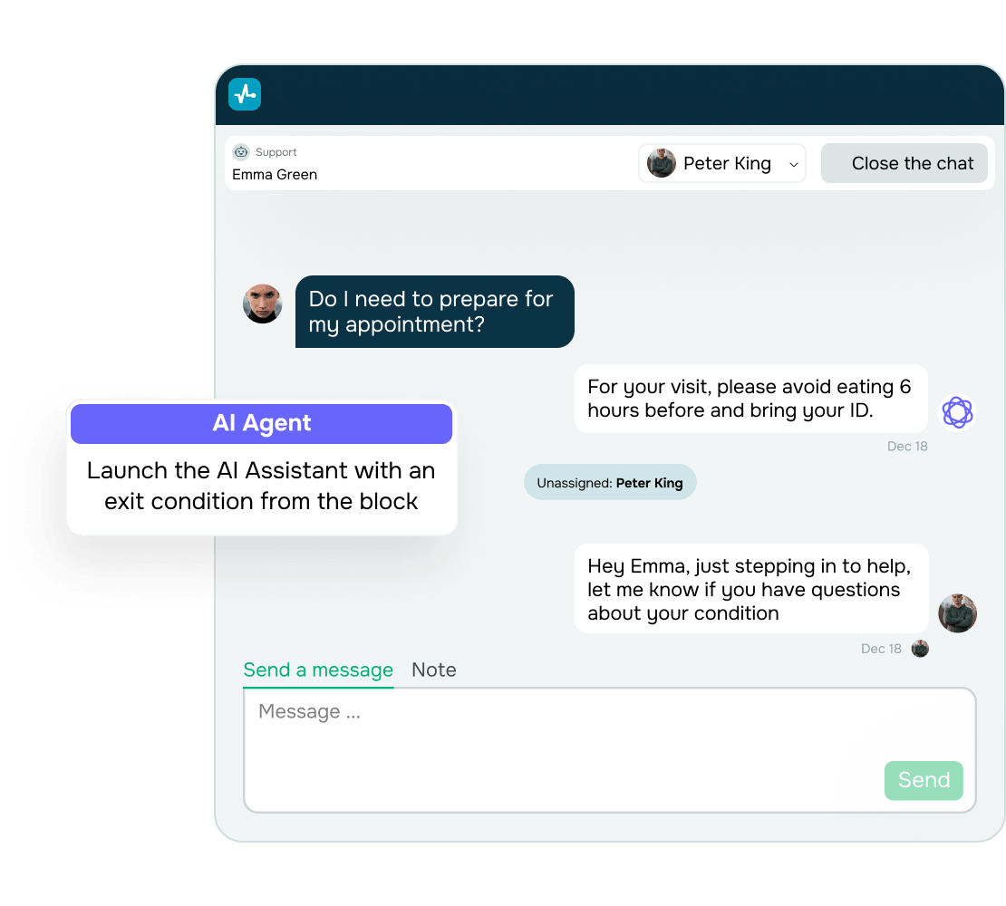 Prompt replies, full control