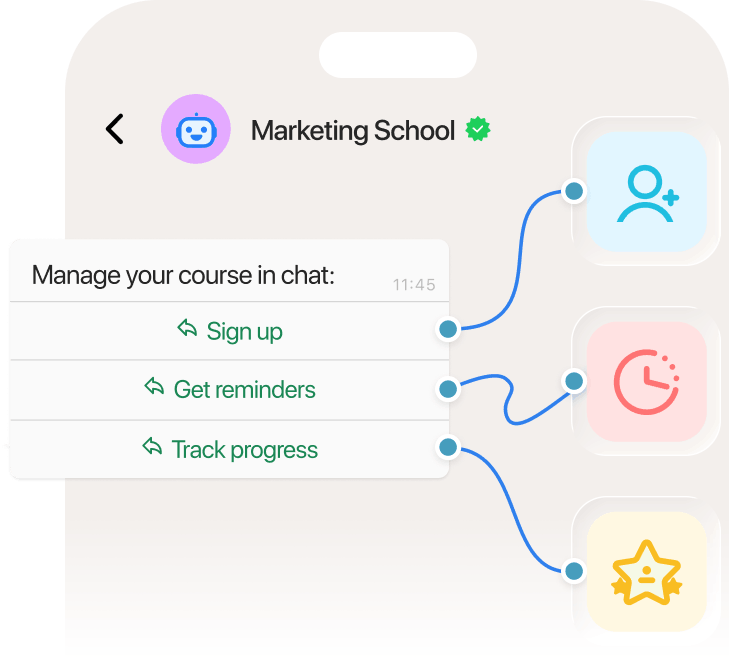 What do I need to manage WhatsApp chatbots for education?