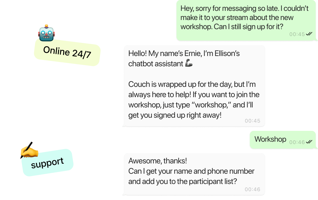 Guide, support, repeat