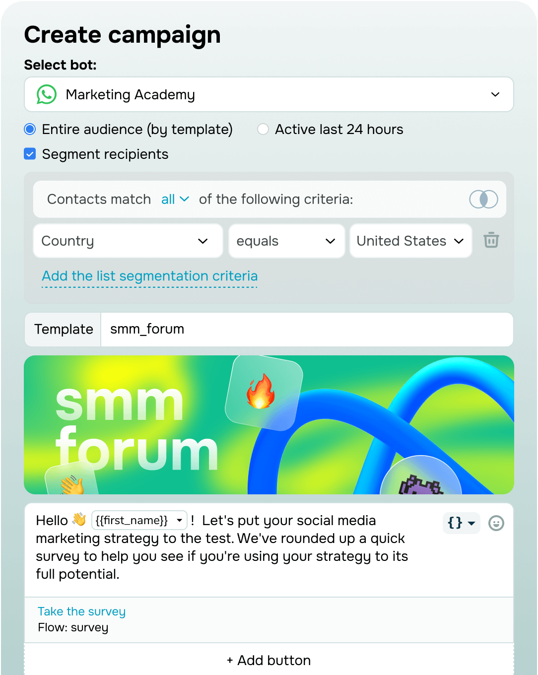 WhatsApp marketing campaigns and notifications