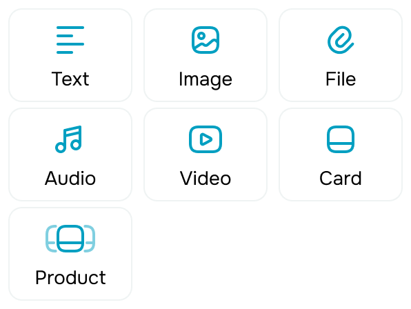 Enrich messages with interactive elements