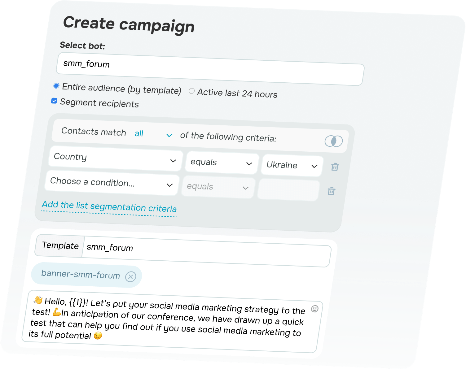 WhatsApp marketing campaigns and notifications