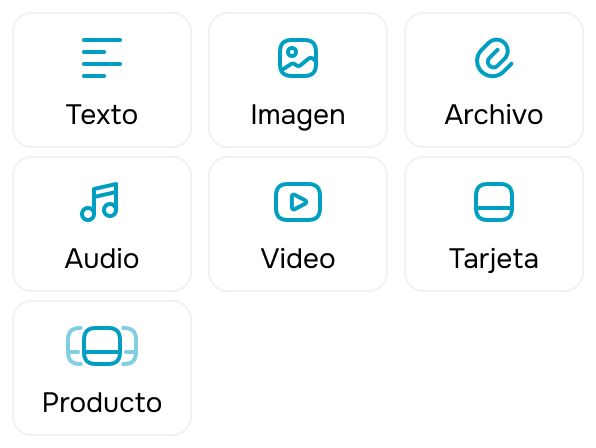 Enriquece los mensajes con elementos interactivos