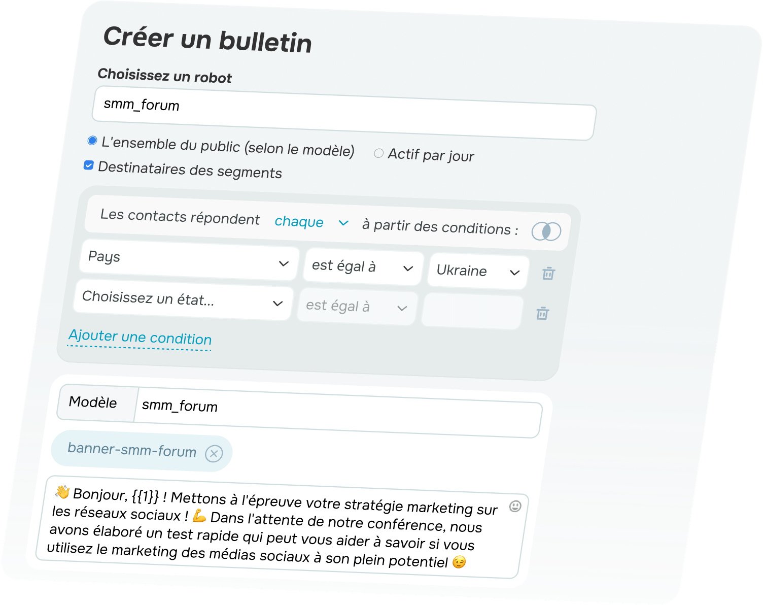 Campagnes marketing et notifications WhatsApp