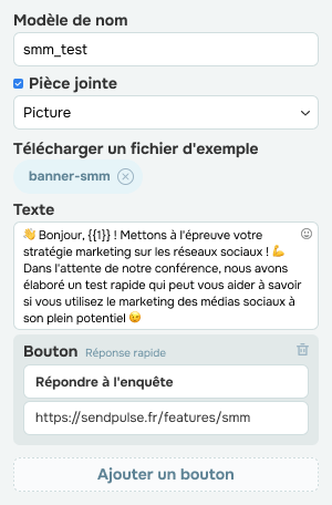 Messages interactifs