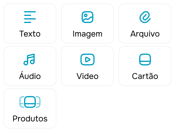 Enriqueça mensagens com elementos interativos