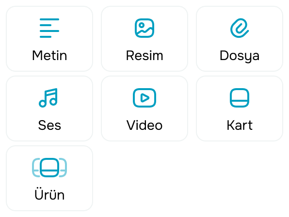 Mesajları etkileşimli öğelerle zenginleştirin